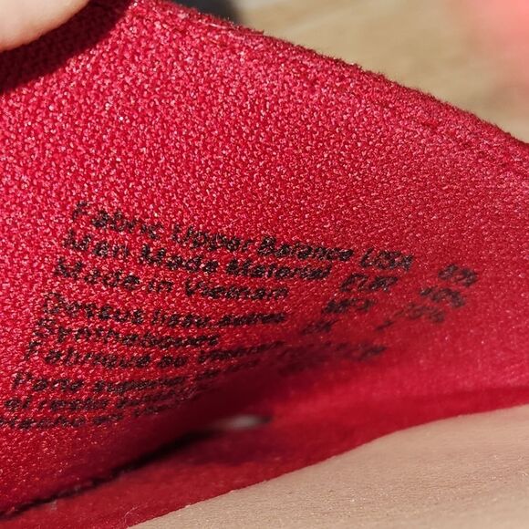 💜American Eagle Red Suede Open Toe Wedge Sandals Size 8.5 - Picture 12 of 12